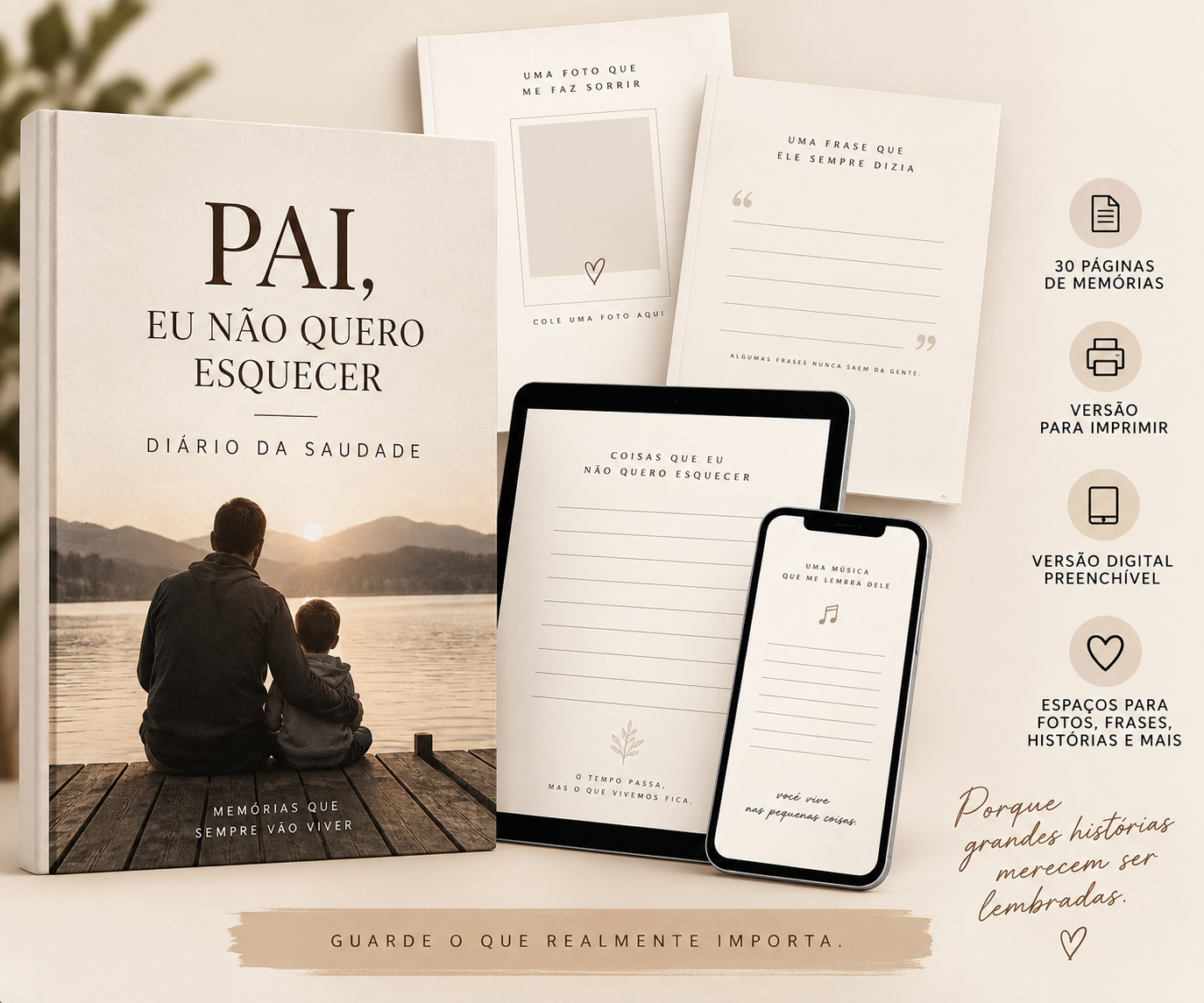 Diário da Saudade Pai, Eu Não Quero Esquecer